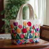 Bolsa Artesanal – Jardín de Tulipanes