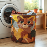 Cesto de Ropa Acolchado – Refugio para Gato (con asas)