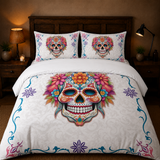 Juego de cama – Calavera Blanca (3 piezas)
