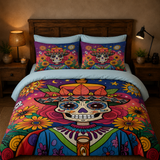 Juego de cama – Catrina con Sombrero (3 piezas)