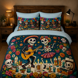 Juego de cama – Fiesta de Día de Muertos (3 piezas)