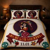 Juego de cama – La Catrina Roja (3 piezas)