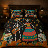Juego de cama – Pareja de Esqueletos (3 piezas)