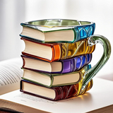 Taza Artesanal Aurora 3D Libro