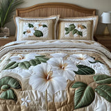 Juego de cama – Hibisco Blanco (3 piezas)