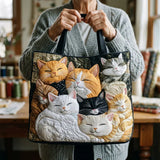 Bolsa Artesanal Acolchado - Gatitos Dormilones