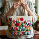 Bolsa Artesanal – Jardín de Tulipanes